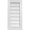 Ekena Millwork Vertical Surface Mount PVC Gable Vent w/ 2"W x 2"H , Brickmould Sill Frame, 12"W x 24"H GVPVE12X2403SN - alternate 1